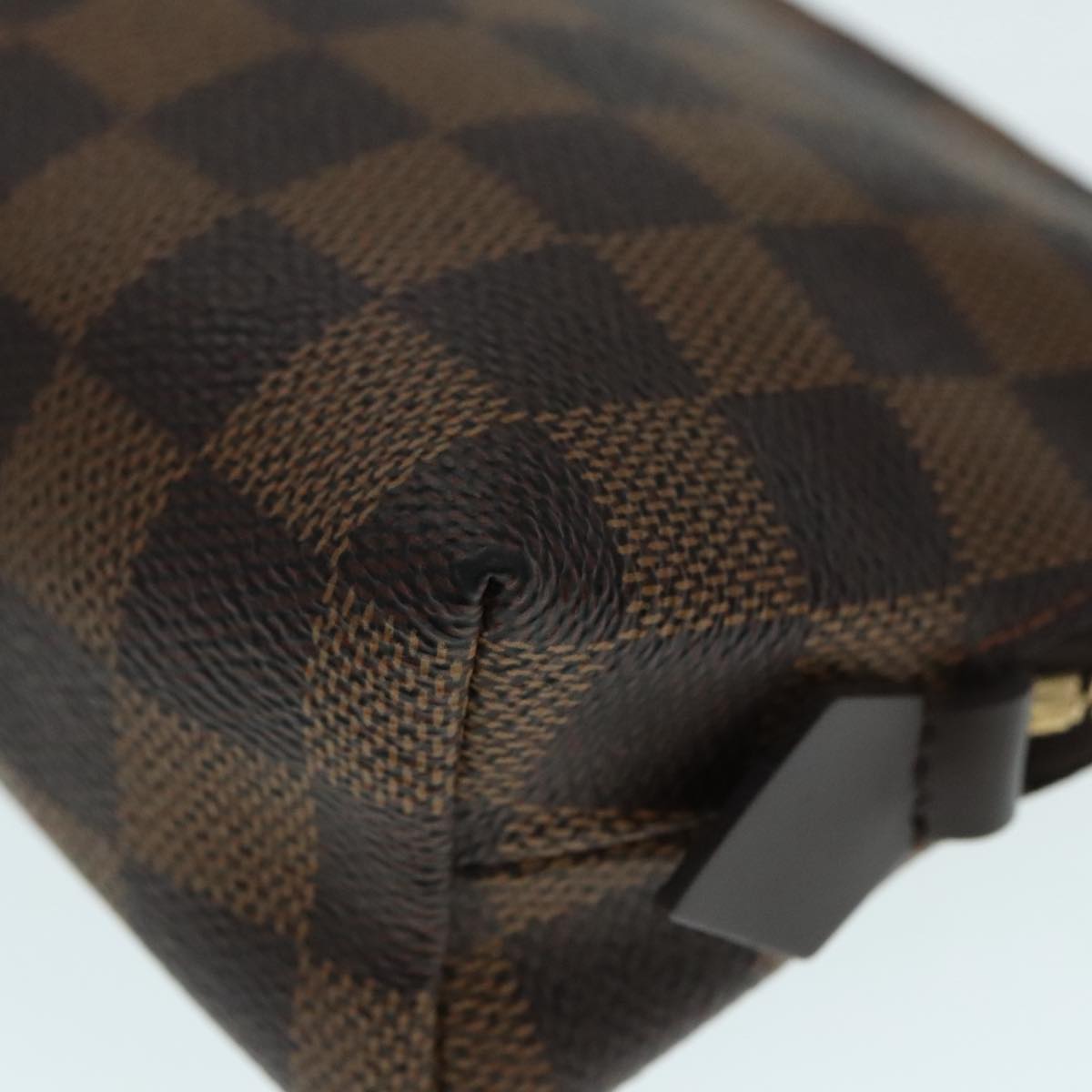 LOUIS VUITTON Damier Ebene Pochette Cosmetic PM Pouch N47516 LV Auth ar12549