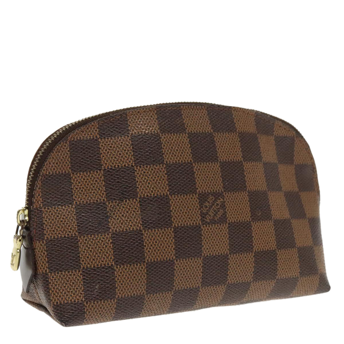 LOUIS VUITTON Damier Ebene Pochette Cosmetic PM Pouch N47516 LV Auth ar12569