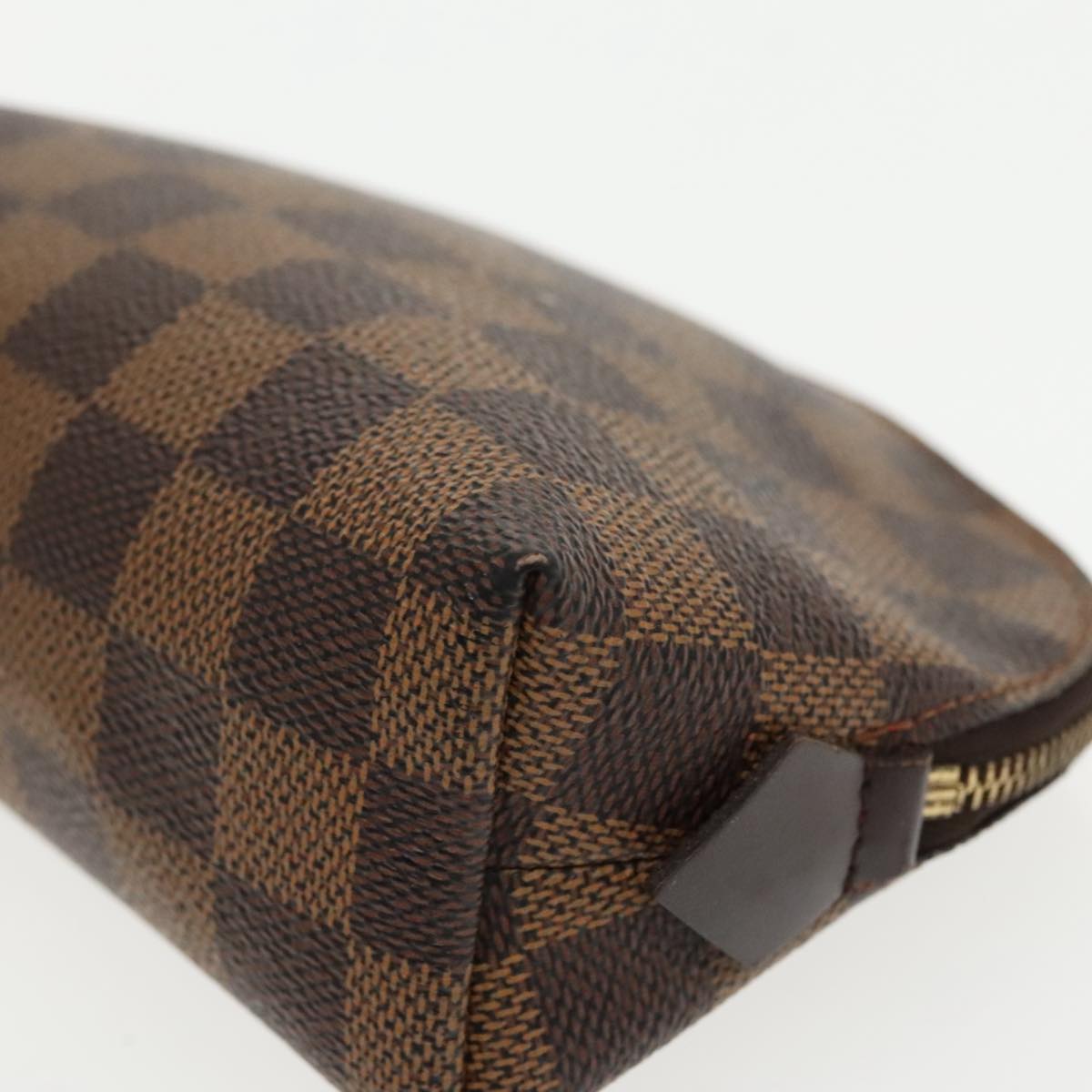 LOUIS VUITTON Damier Ebene Pochette Cosmetic PM Pouch N47516 LV Auth ar12569