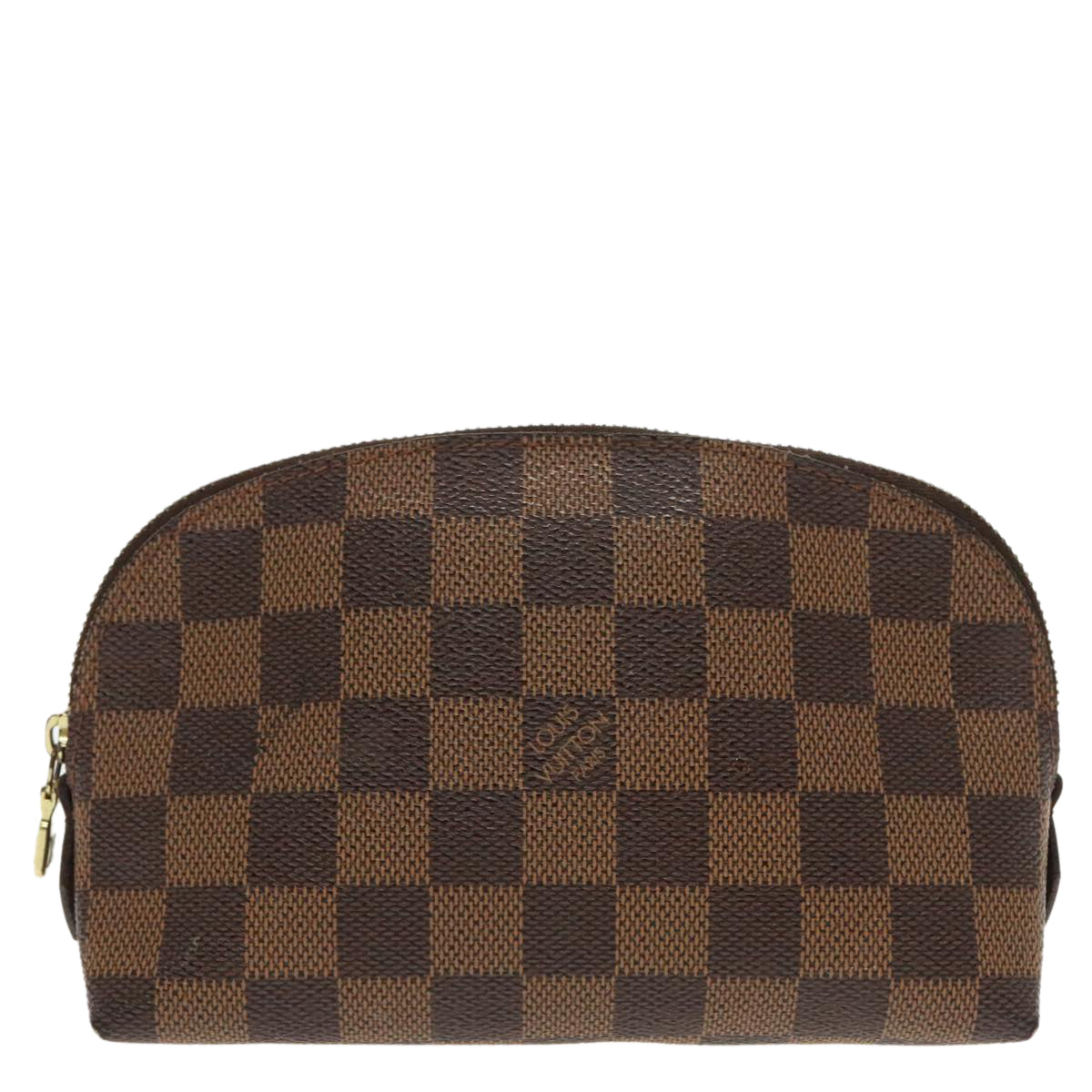 LOUIS VUITTON Damier Ebene Pochette Cosmetic PM Pouch N47516 LV Auth ar12569