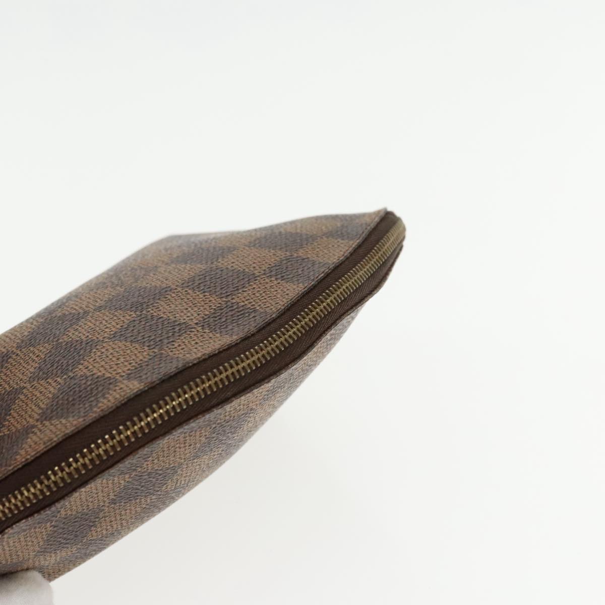 LOUIS VUITTON Damier Ebene Pochette Cosmetic PM Pouch N47516 LV Auth ar12569