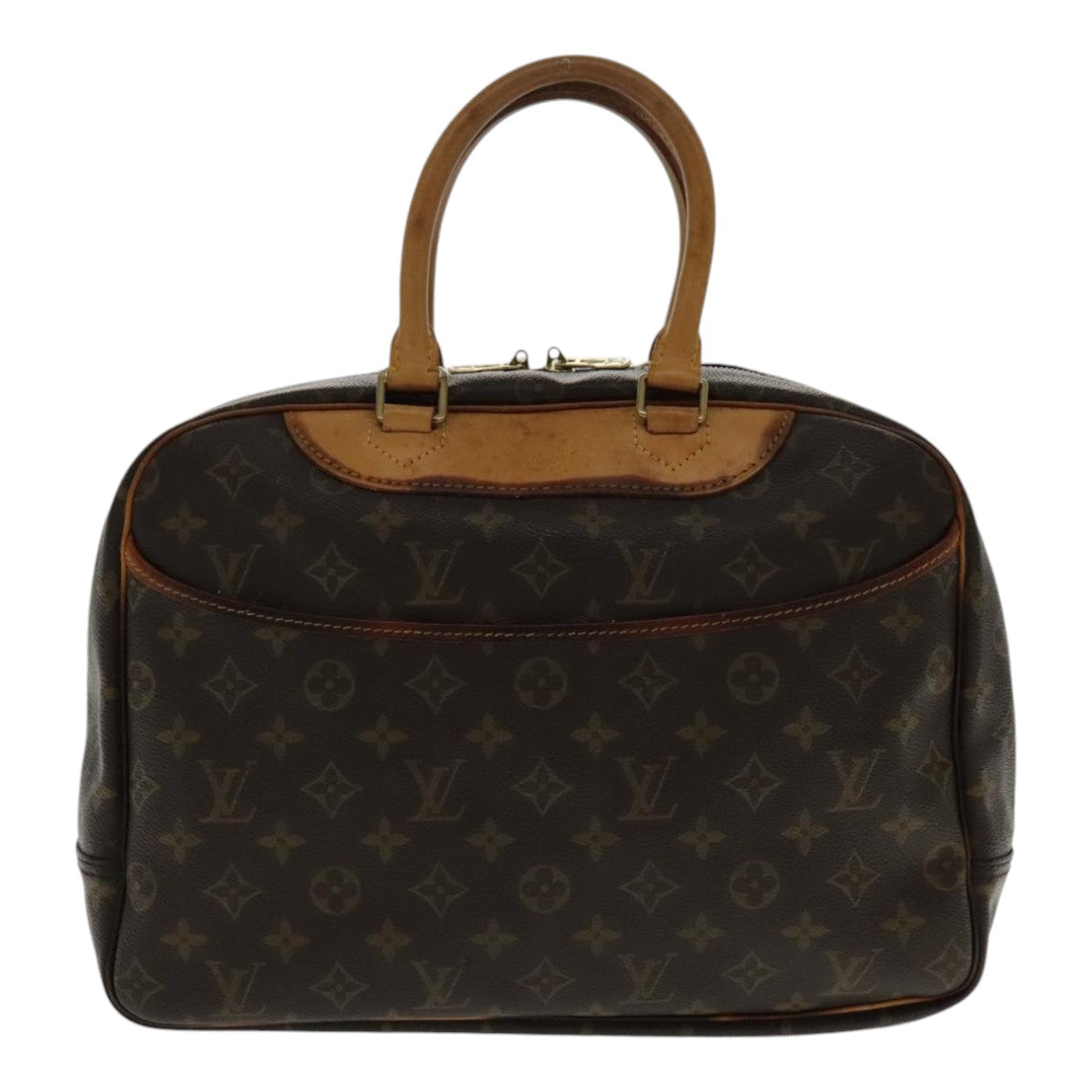 LOUIS VUITTON Monogram Deauville Hand Bag M47270 LV Auth ar12577