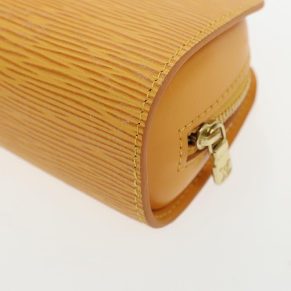 LOUIS VUITTON Epi Dauphine PM Pouch Yellow M48449 LV Auth ar12587