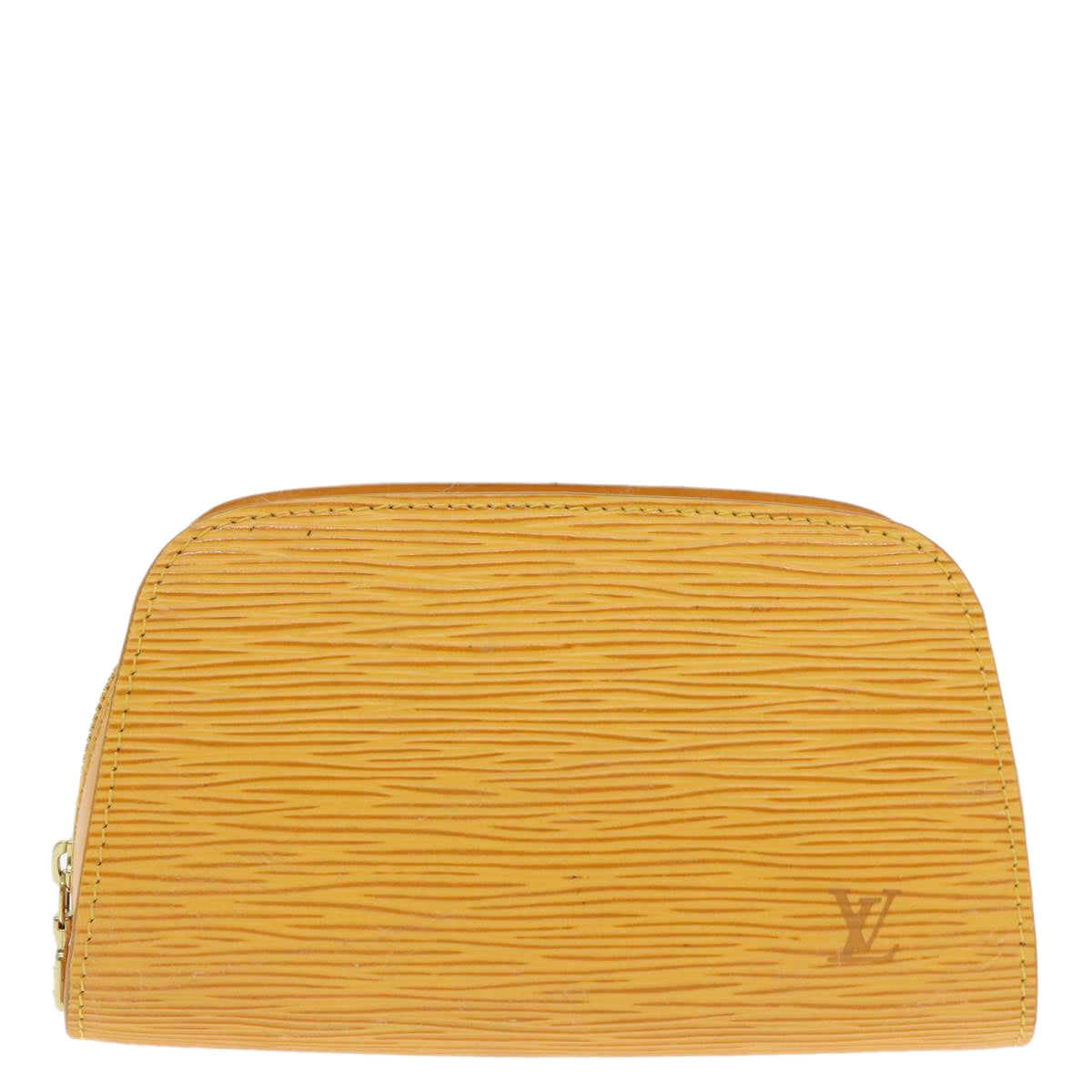 LOUIS VUITTON Epi Dauphine PM Pouch Yellow M48449 LV Auth ar12587