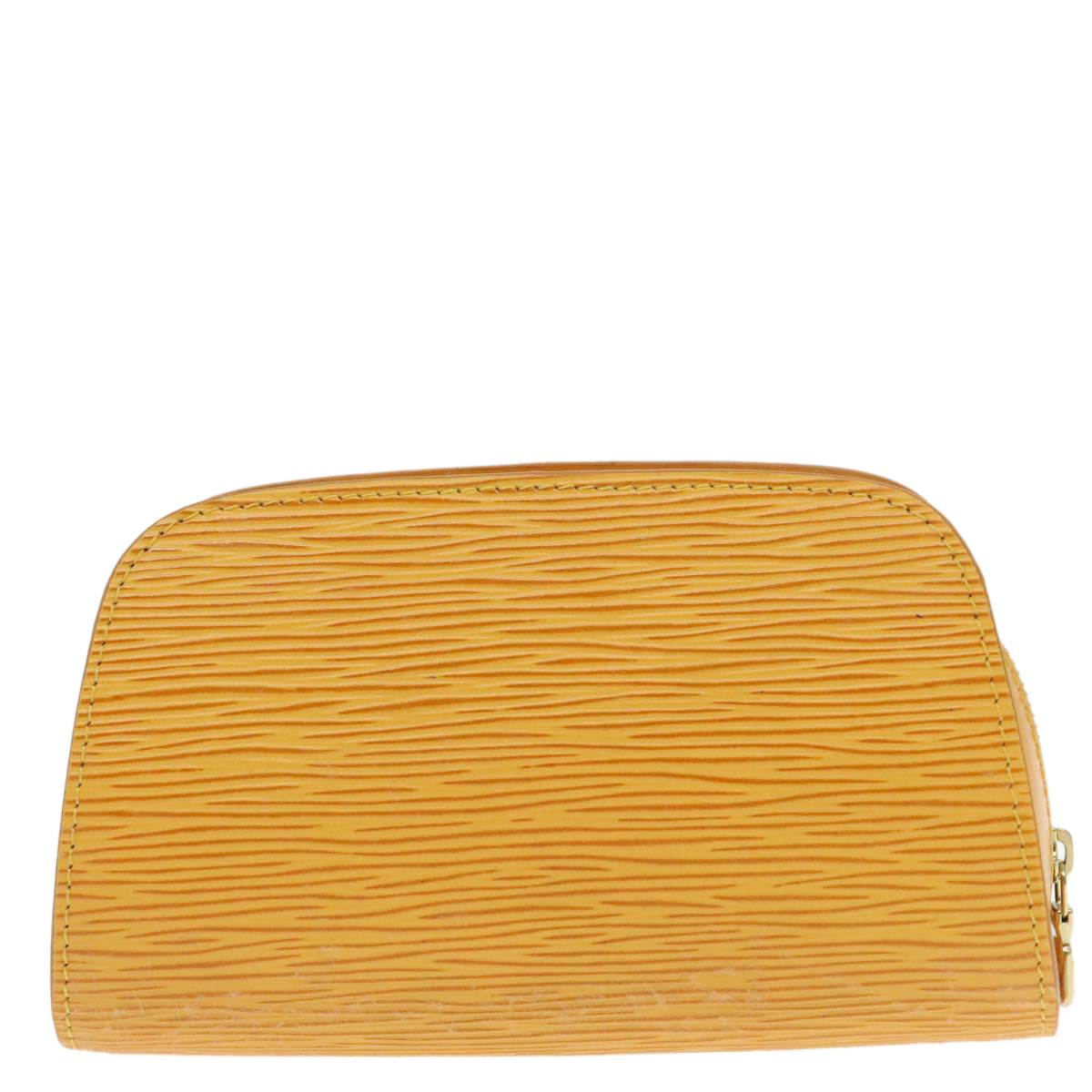 LOUIS VUITTON Epi Dauphine PM Pouch Yellow M48449 LV Auth ar12587