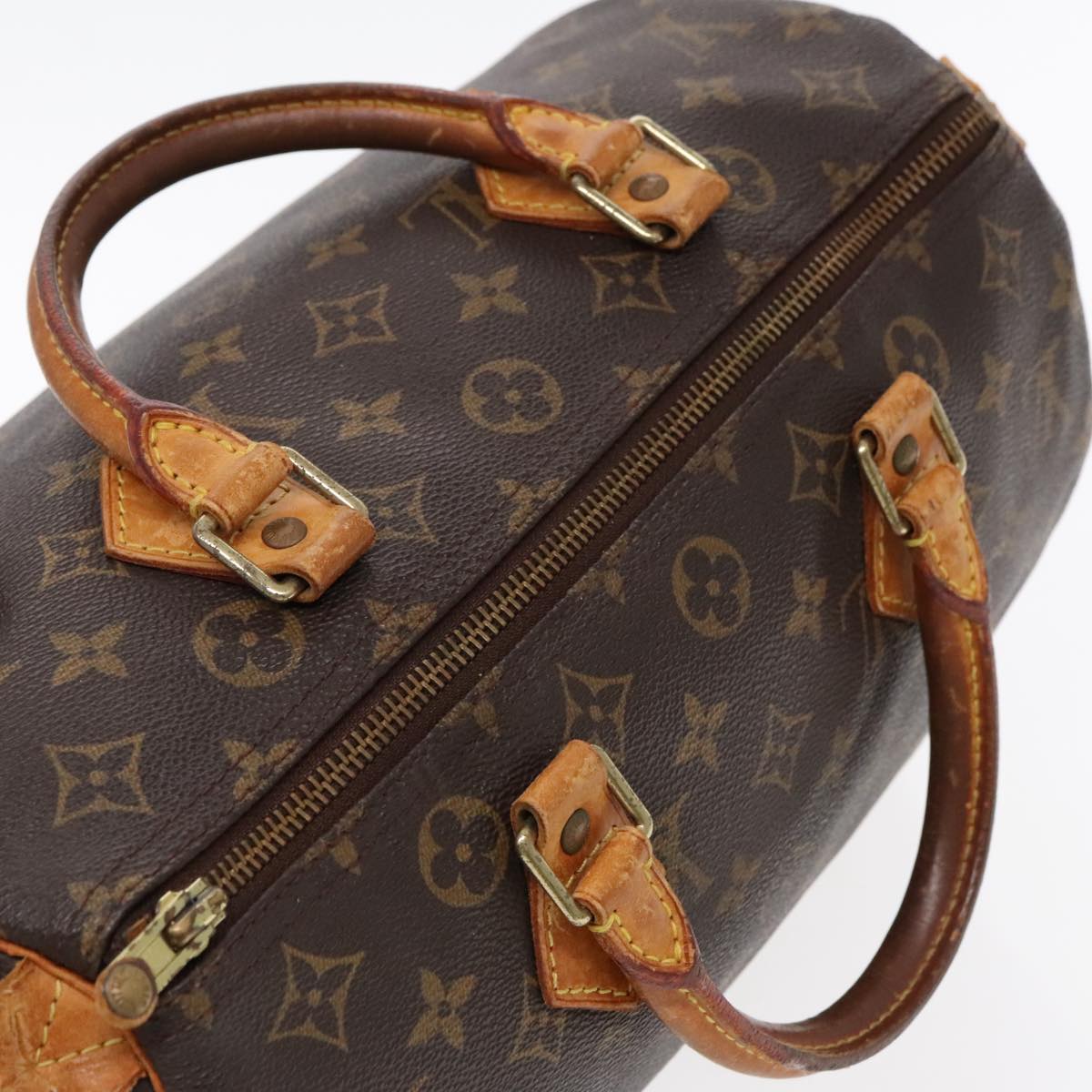 LOUIS VUITTON Monogram Speedy 30 Hand Bag M41526 LV Auth ar12607