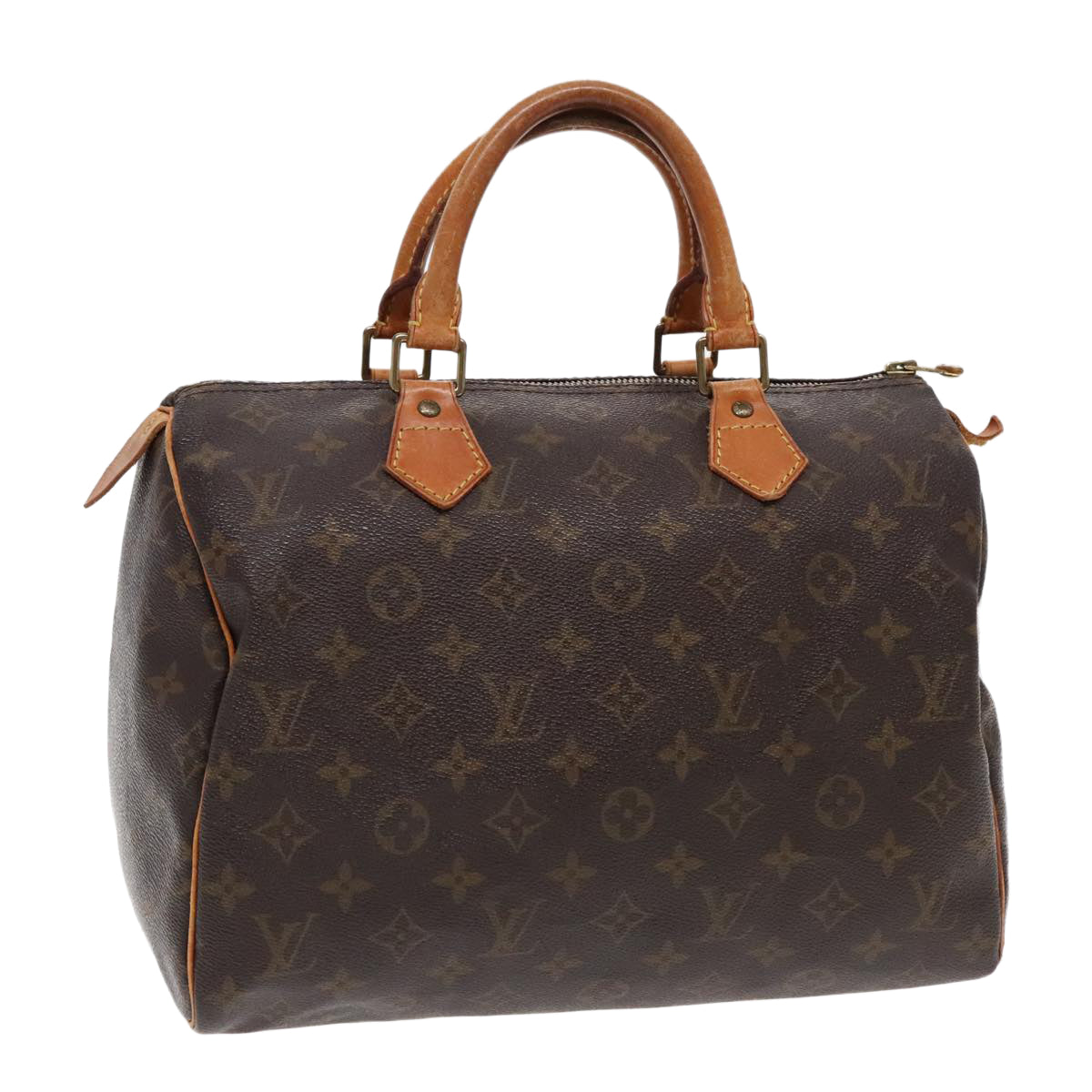 LOUIS VUITTON Monogram Speedy 30 Hand Bag M41526 LV Auth ar12613