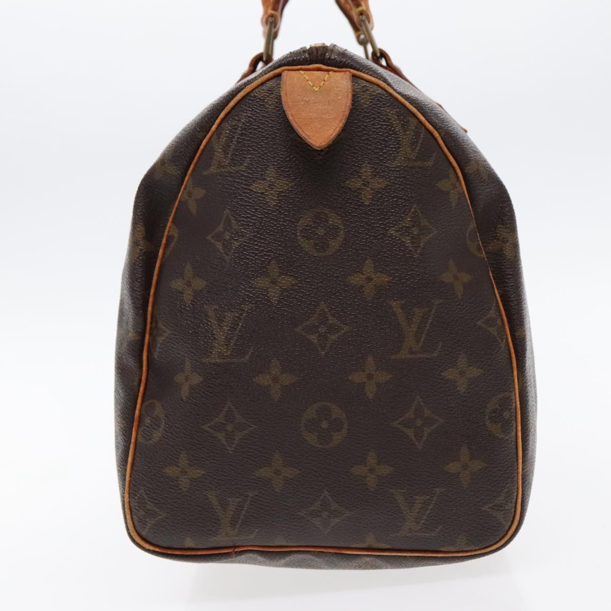 LOUIS VUITTON Monogram Speedy 30 Hand Bag M41526 LV Auth ar12613