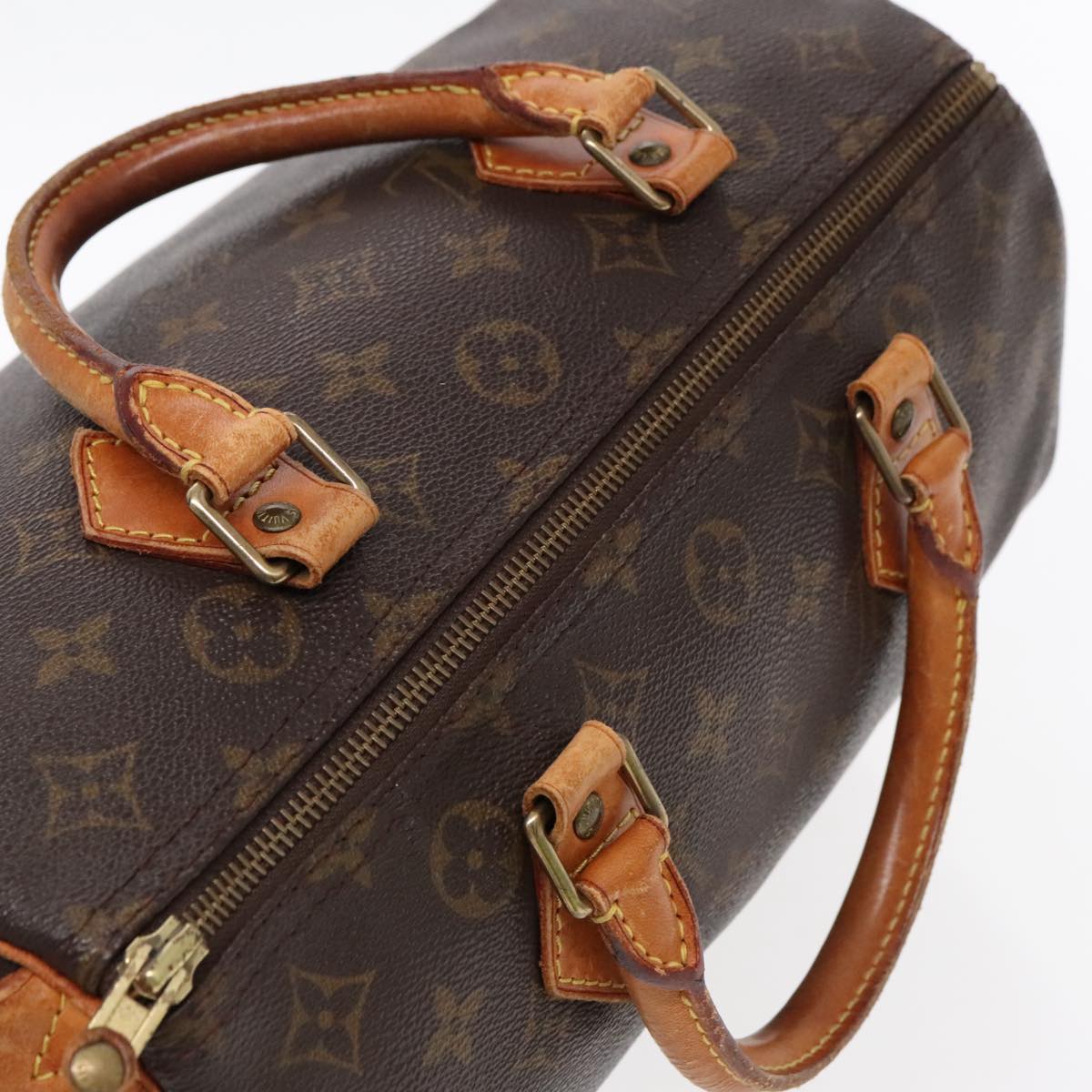 LOUIS VUITTON Monogram Speedy 30 Hand Bag M41526 LV Auth ar12613