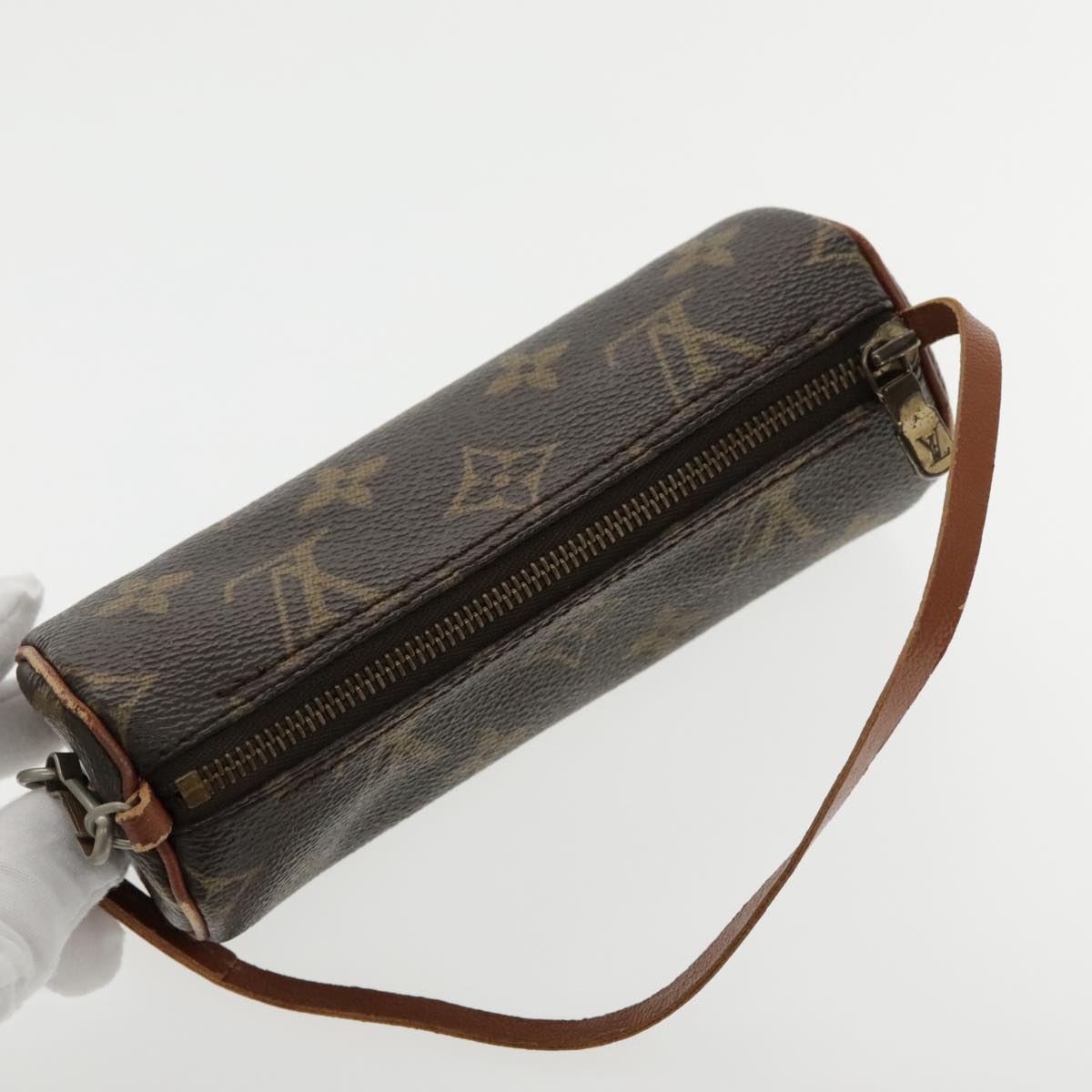 LOUIS VUITTON Monogram Papillon Pouch LV Auth ar12627