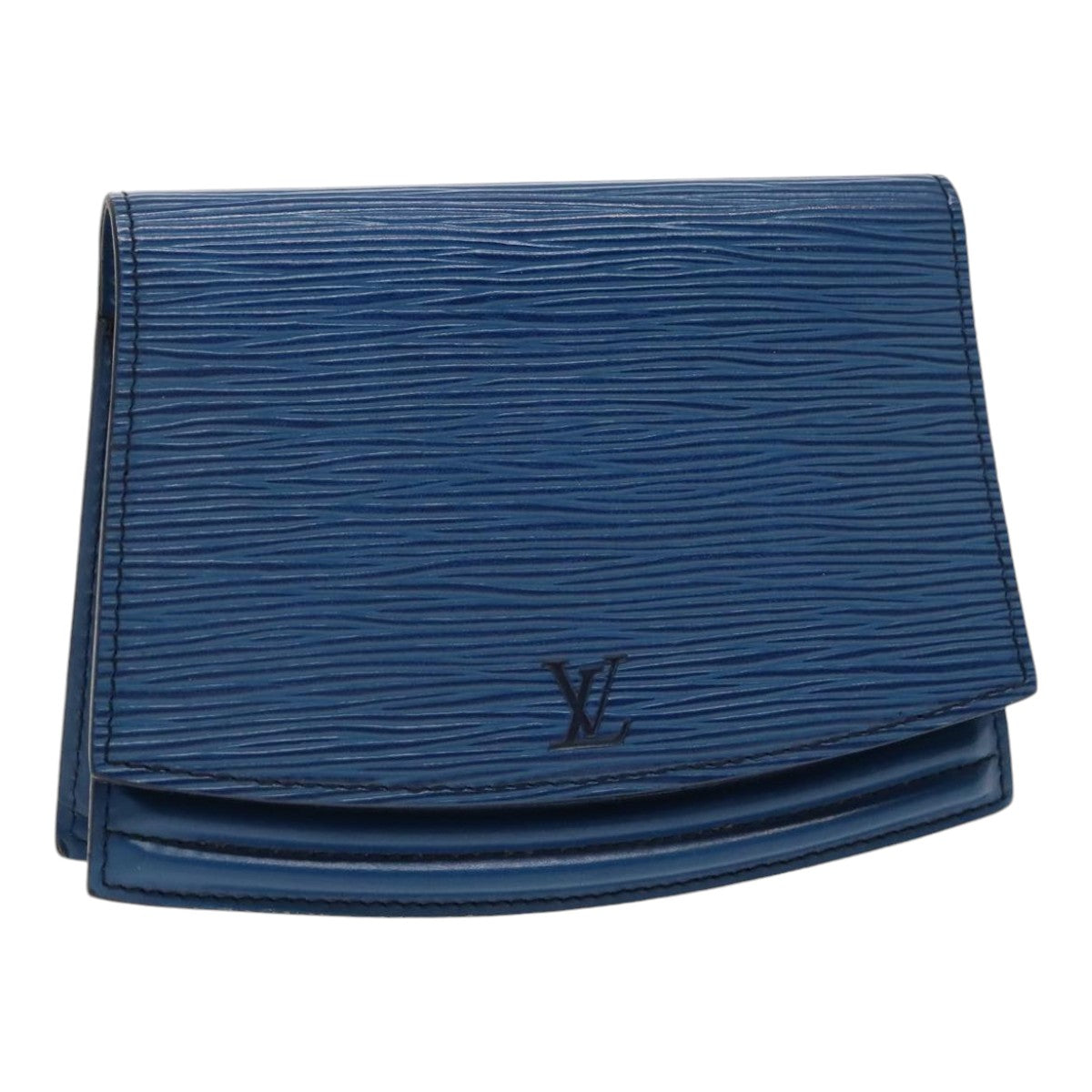 LOUIS VUITTON Epi Ceinture Tilsitt Pochette Pouch Blue M52605 LV Auth ar12633