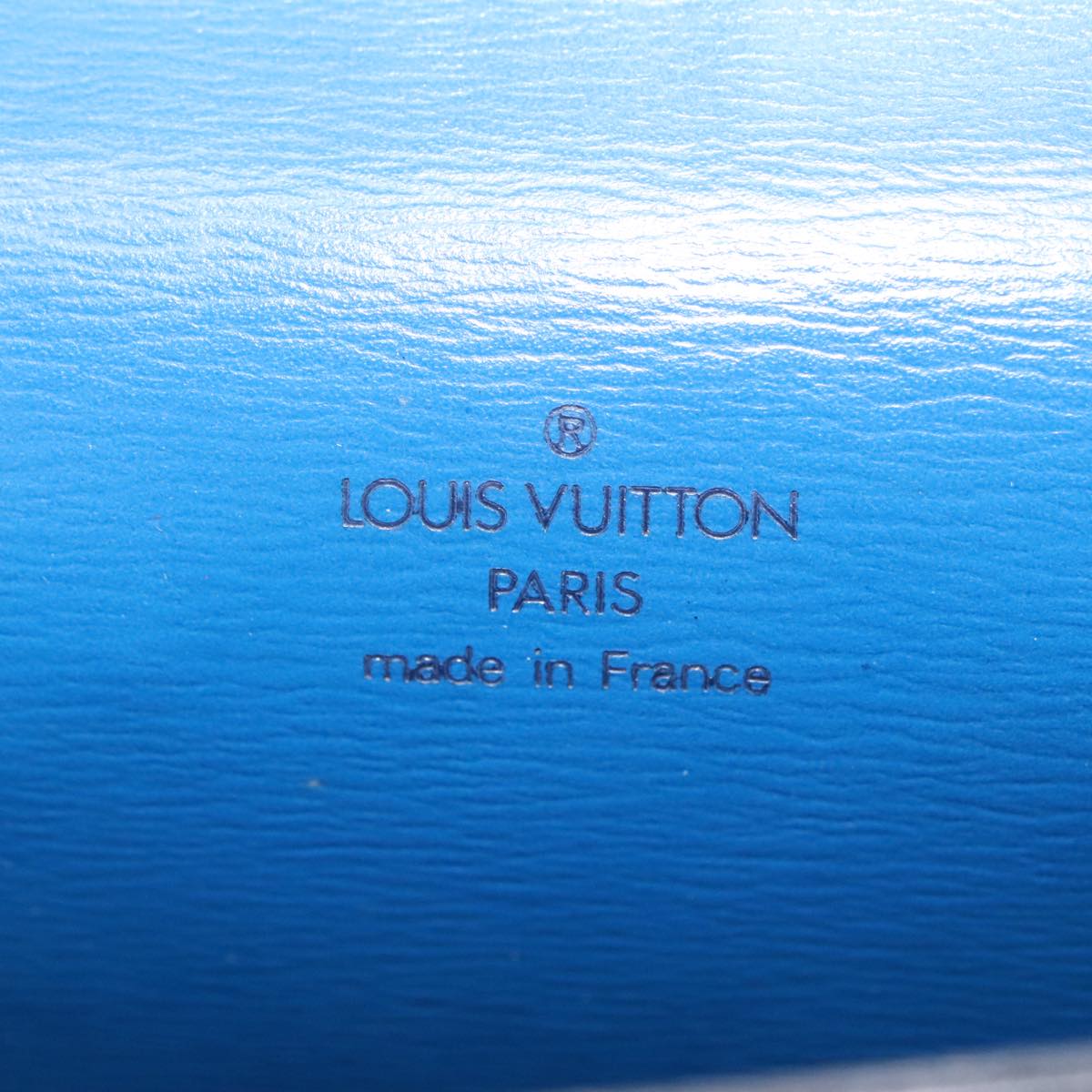 LOUIS VUITTON Epi Ceinture Tilsitt Pochette Pouch Blue M52605 LV Auth ar12633