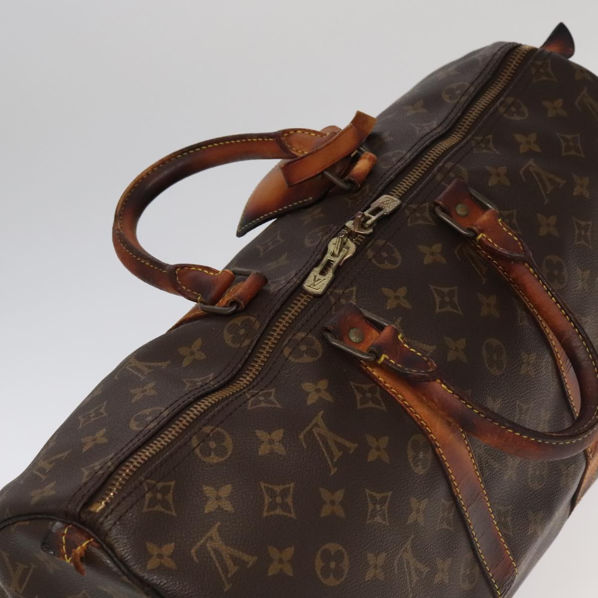 LOUIS VUITTON Monogram Keepall 45 Boston Bag M41428 LV Auth ar12636