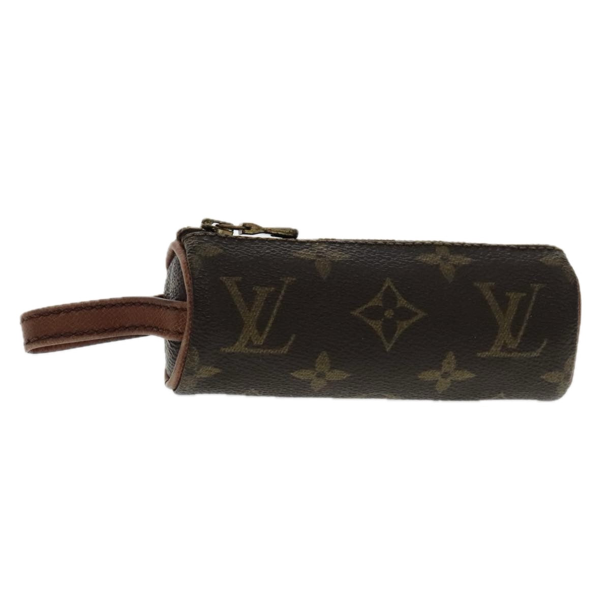 LOUIS VUITTON Monogram Etui 3 Ball de Golf Pouch M58249 LV Auth ar12659