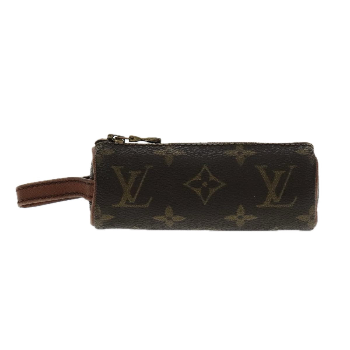 LOUIS VUITTON Monogram Etui 3 Ball de Golf Pouch M58249 LV Auth ar12659