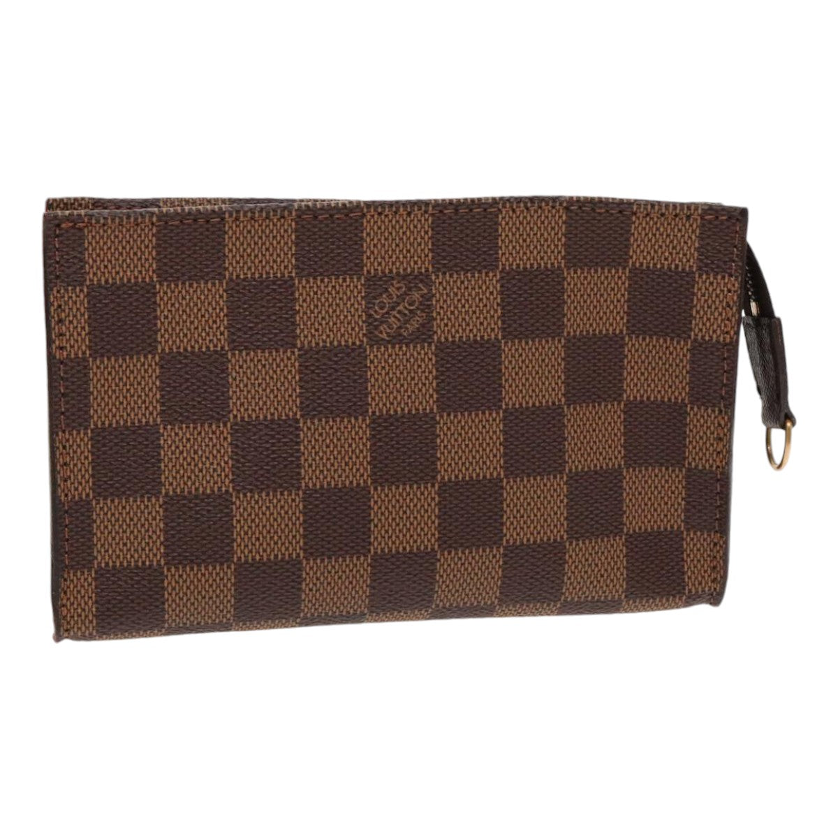 LOUIS VUITTON Damier Ebene Marais Pouch LV Auth ar12689