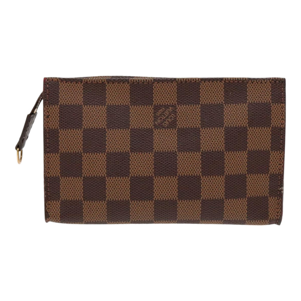 LOUIS VUITTON Damier Ebene Marais Pouch LV Auth ar12689