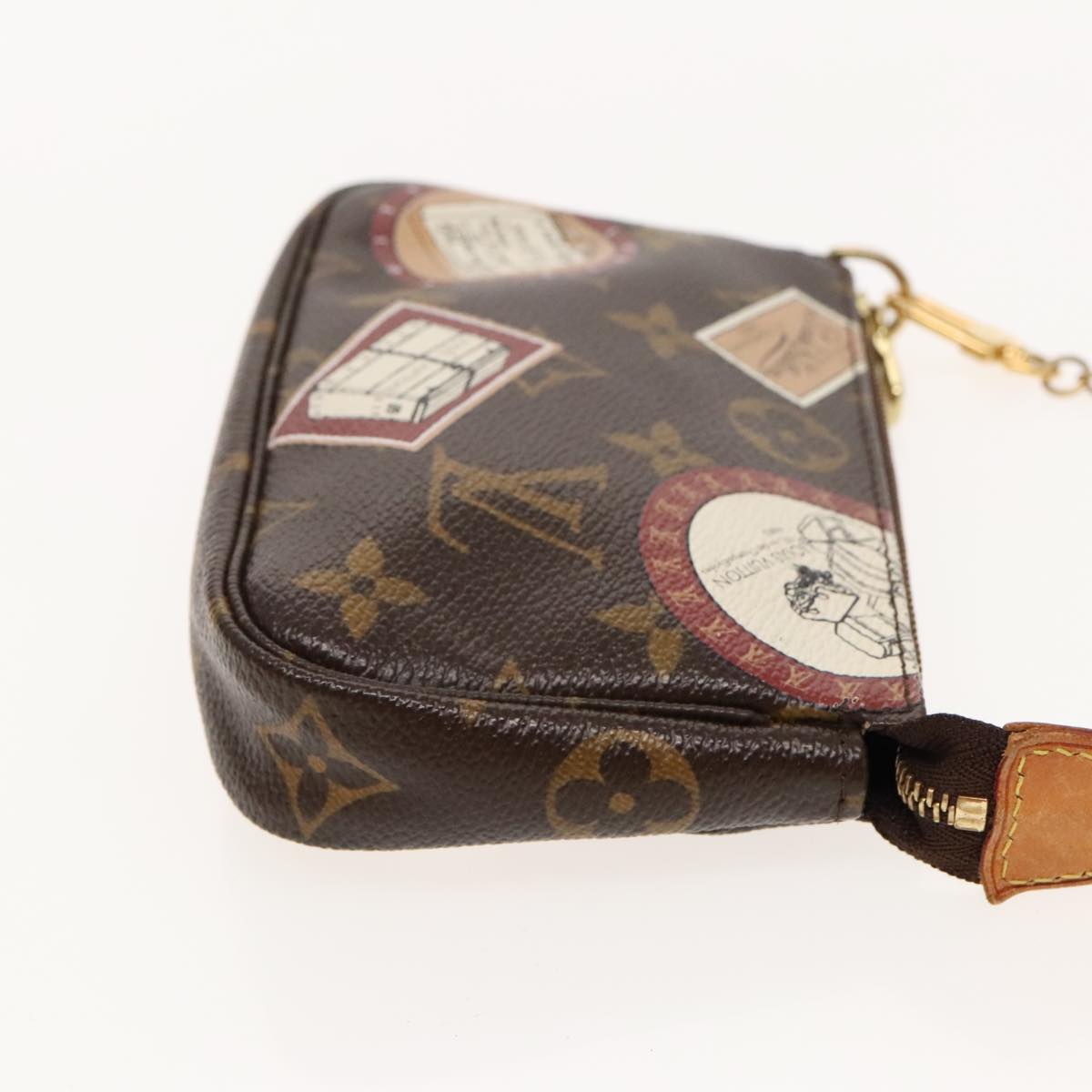 LOUIS VUITTON Monogram Patch Mini Pochette Accessoires Pouch M95804 Auth ar12708