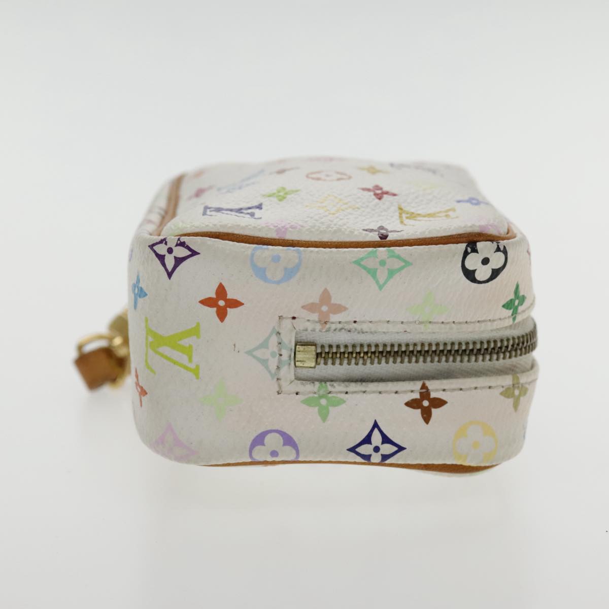 LOUIS VUITTON Monogram Multicolor Trousse Wapity Pouch White M58033 Auth ar12712