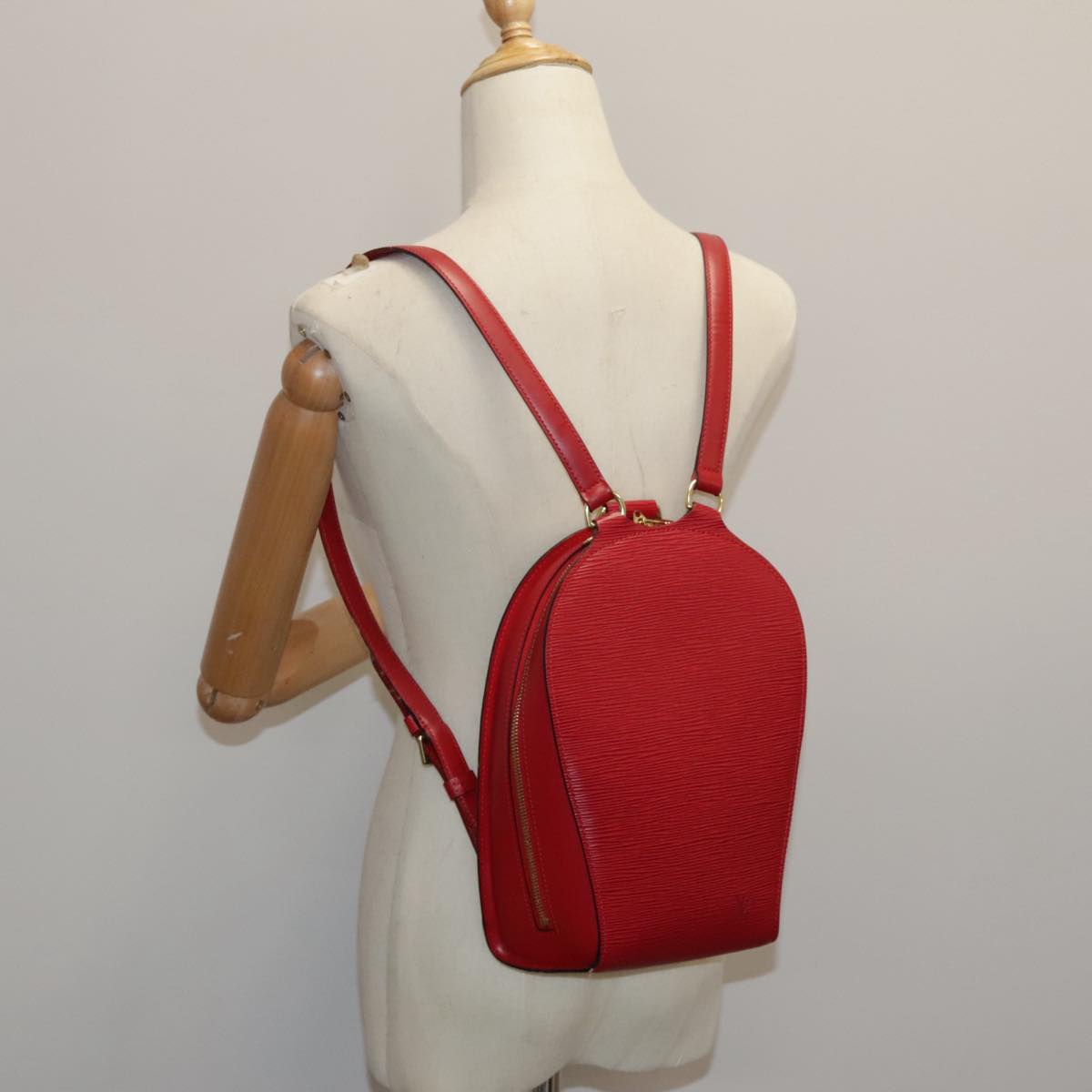 LOUIS VUITTON Epi Mabillon Backpack Castilian Red M52237 LV Auth ar12715