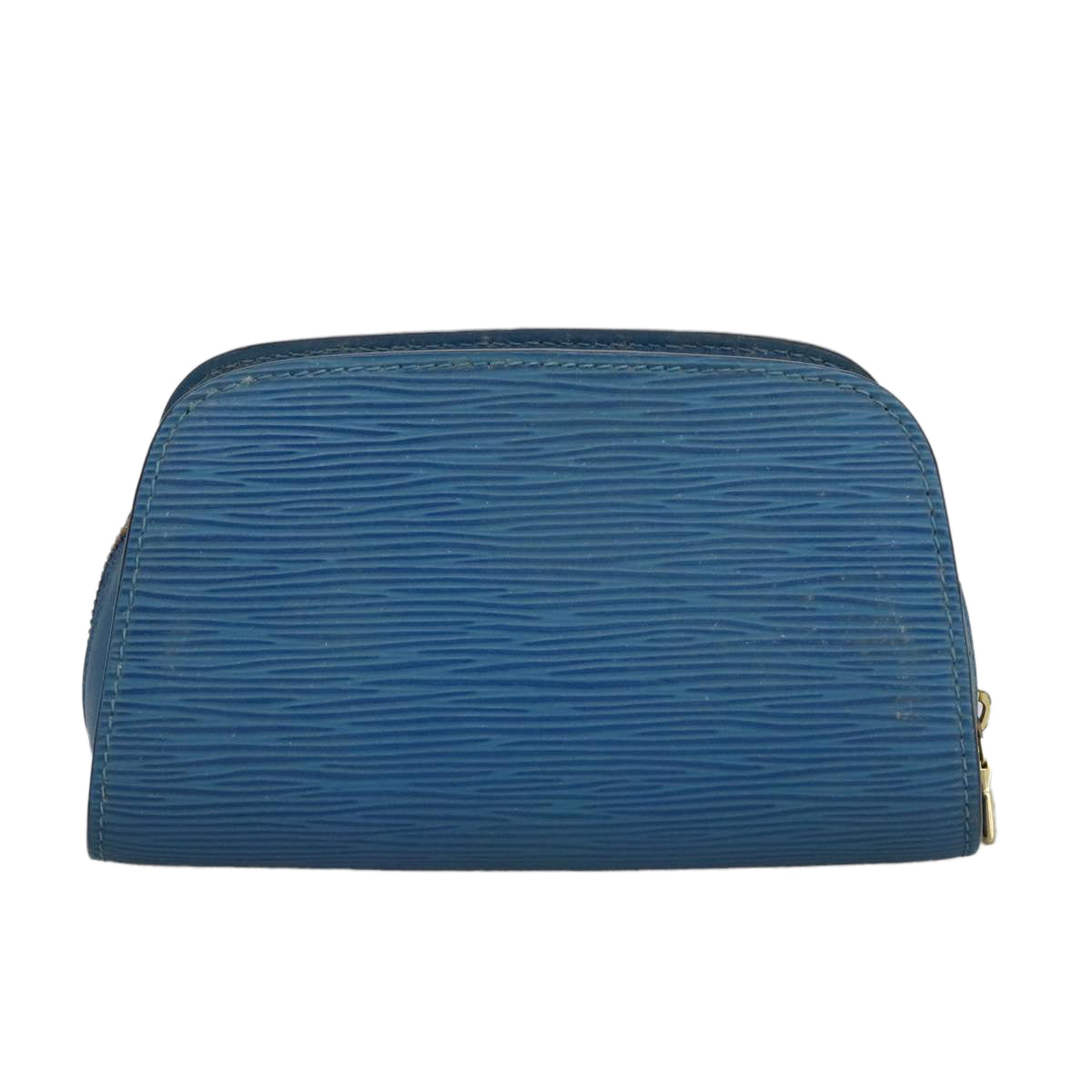 LOUIS VUITTON Epi Dauphine PM Pouch Blue M48445 LV Auth ar12737