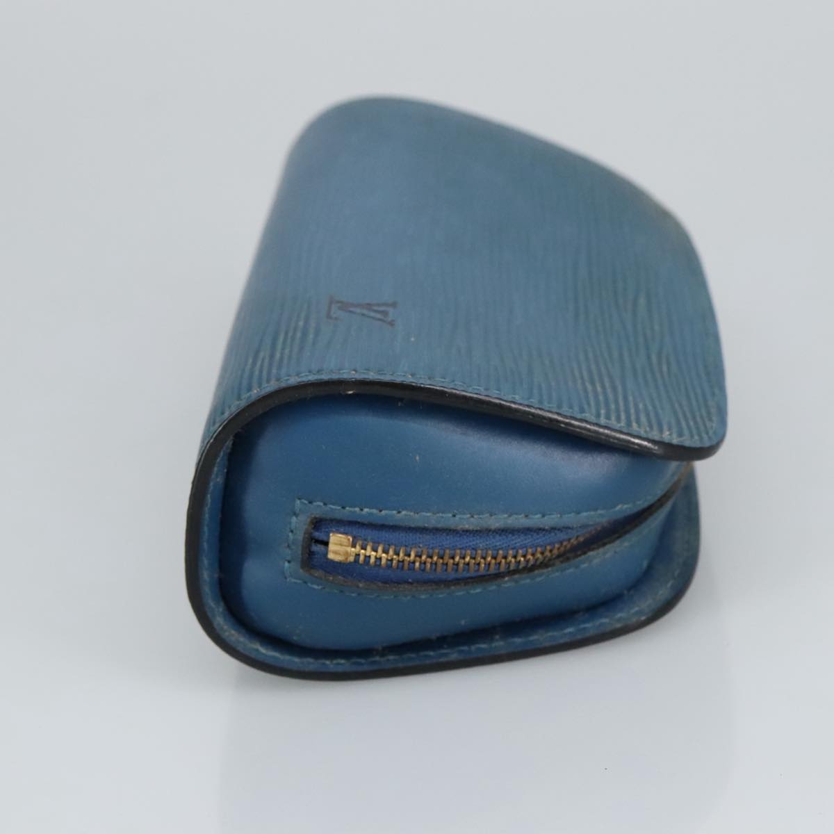 LOUIS VUITTON Epi Dauphine PM Pouch Blue M48445 LV Auth ar12737