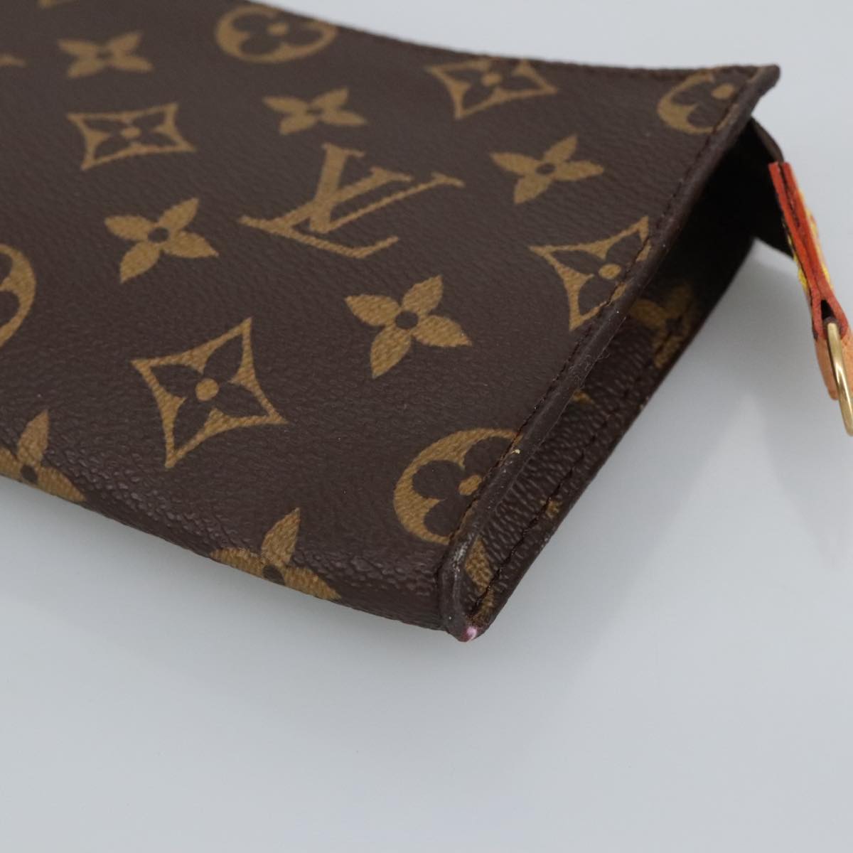 LOUIS VUITTON Monogram Bucket PM Accessory Pouch LV Auth ar12741