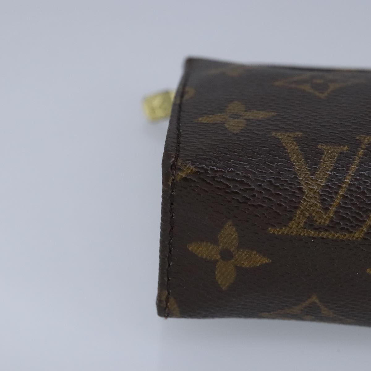 LOUIS VUITTON Monogram Poche Toilette 15 Pouch M47546 LV Auth ar12743