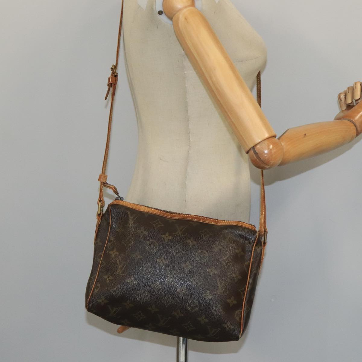 LOUIS VUITTON Monogram Tulle Lee Shoulder Bag M51348 LV Auth ar12936