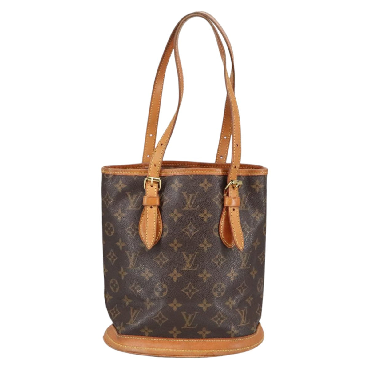 LOUIS VUITTON Monogram Bucket PM Shoulder Bag M42238 LV Auth ar12982