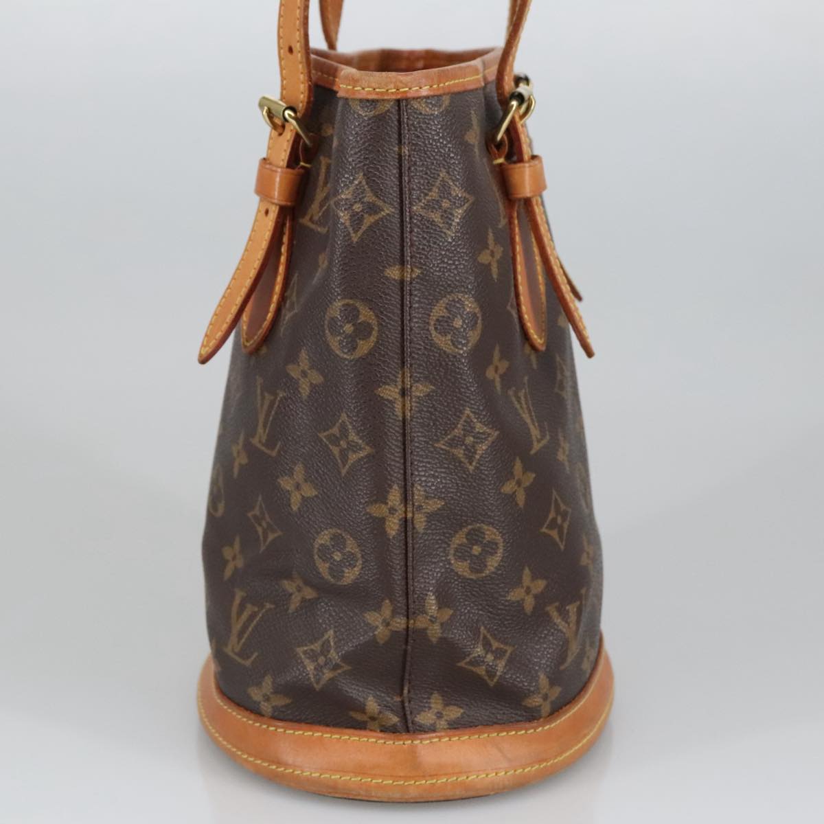 LOUIS VUITTON Monogram Bucket PM Shoulder Bag M42238 LV Auth ar12982