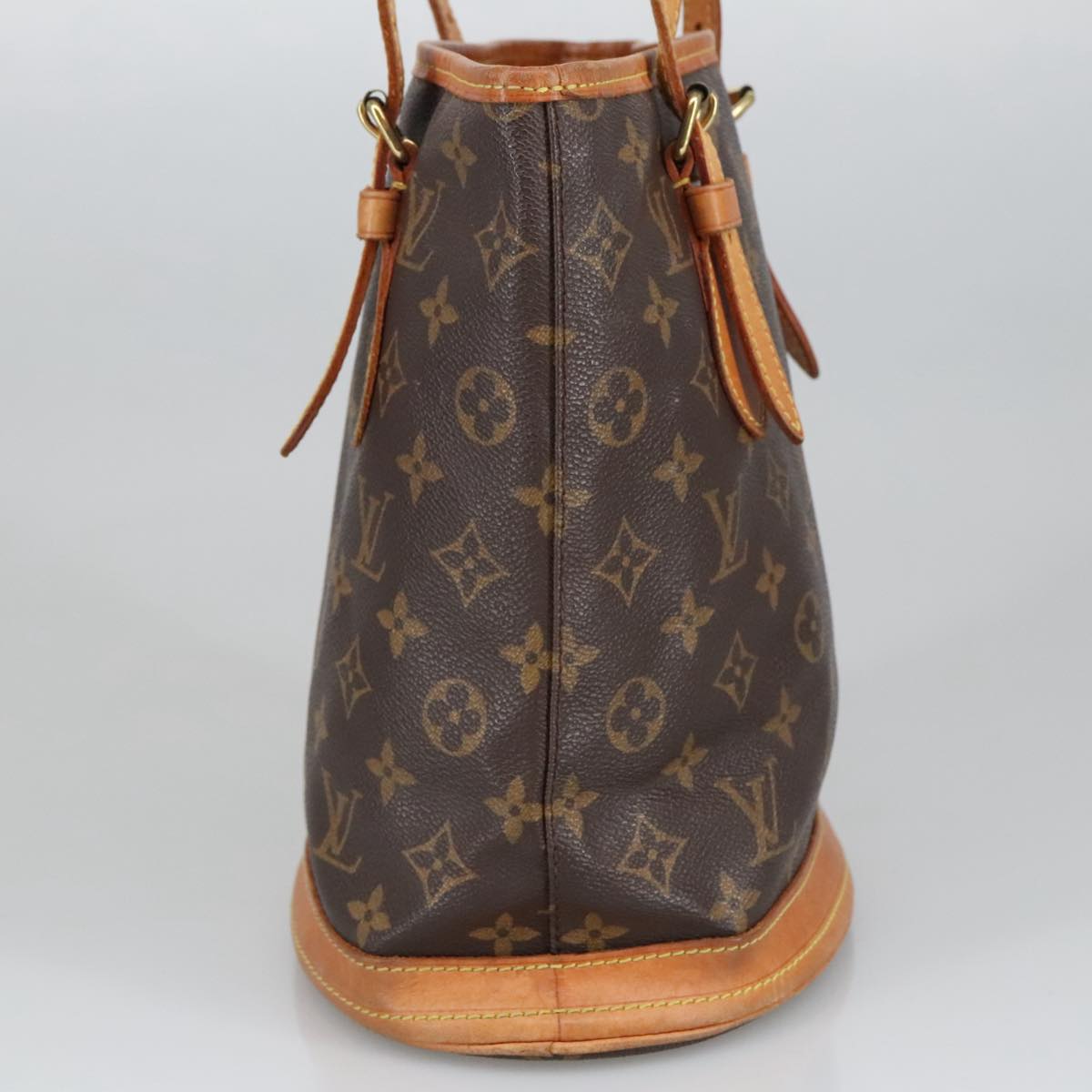 LOUIS VUITTON Monogram Bucket PM Shoulder Bag M42238 LV Auth ar12982