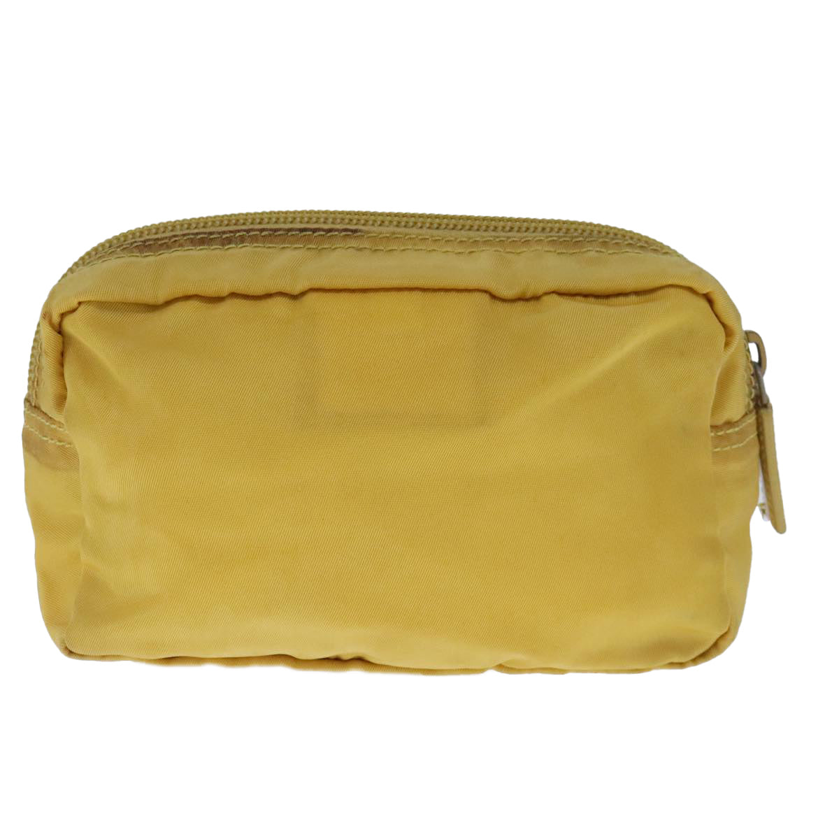 PRADA Pouch Nylon Yellow Auth ar13016