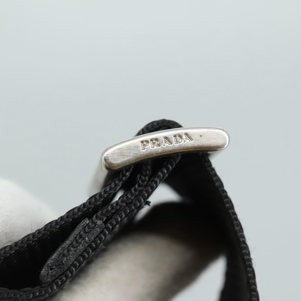 PRADA Shoulder Bag Nylon Black Auth ar13035