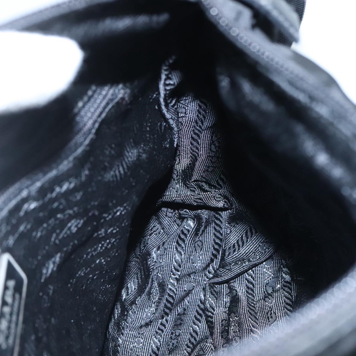 PRADA Shoulder Bag Nylon Black Auth ar13035