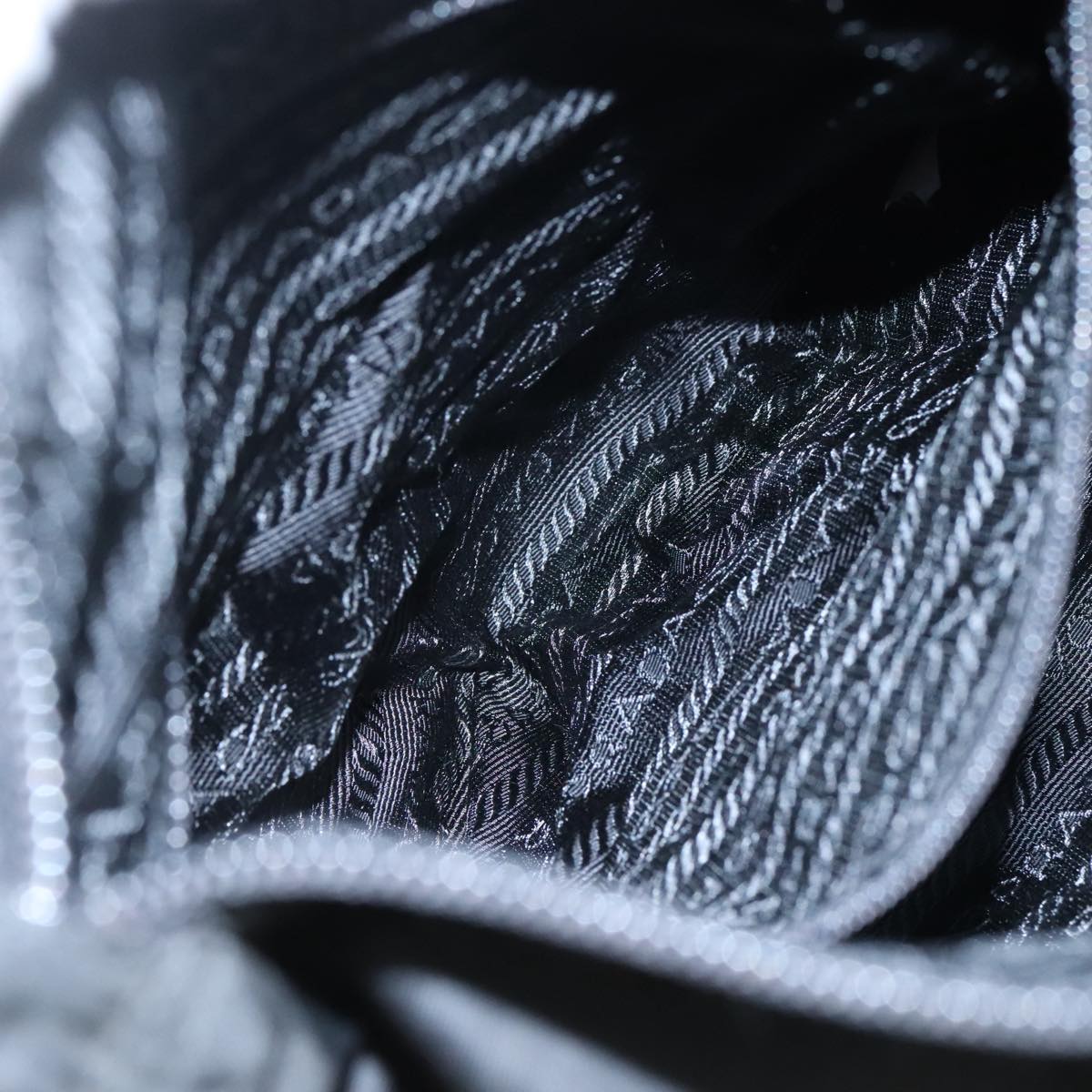PRADA Shoulder Bag Nylon Black Auth ar13035