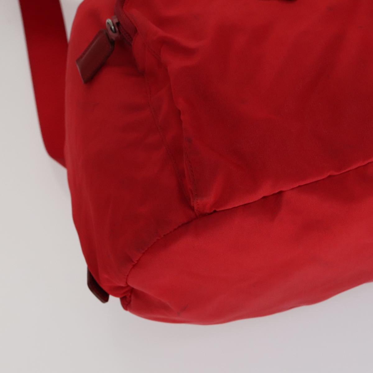 PRADA Backpack Nylon Red Auth ar13087