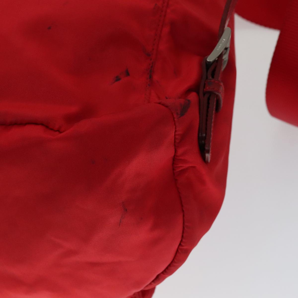 PRADA Backpack Nylon Red Auth ar13087