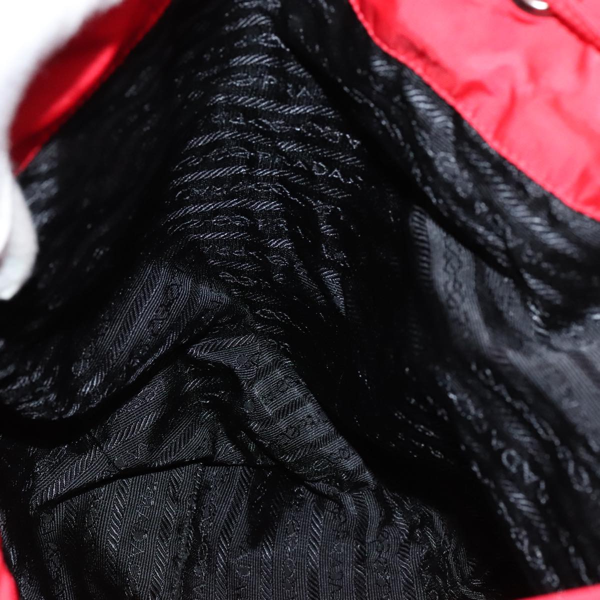 PRADA Backpack Nylon Red Auth ar13087