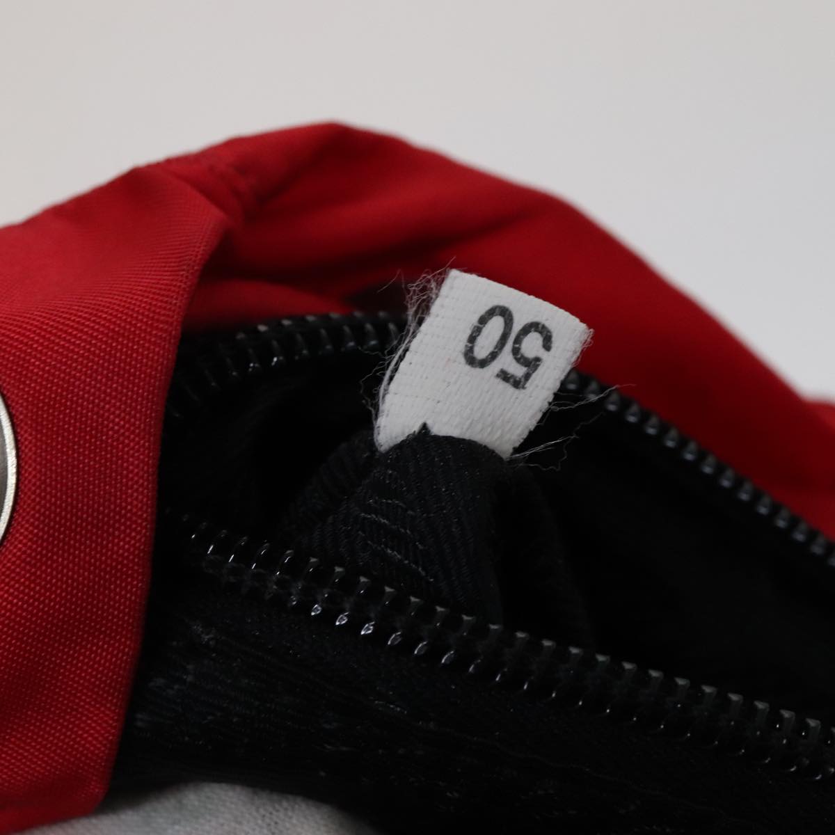 PRADA Backpack Nylon Red Auth ar13087
