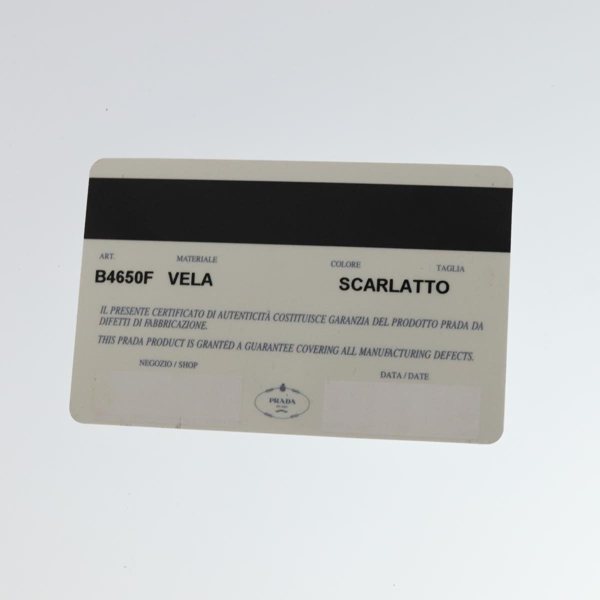 PRADA Backpack Nylon Red Auth ar13087