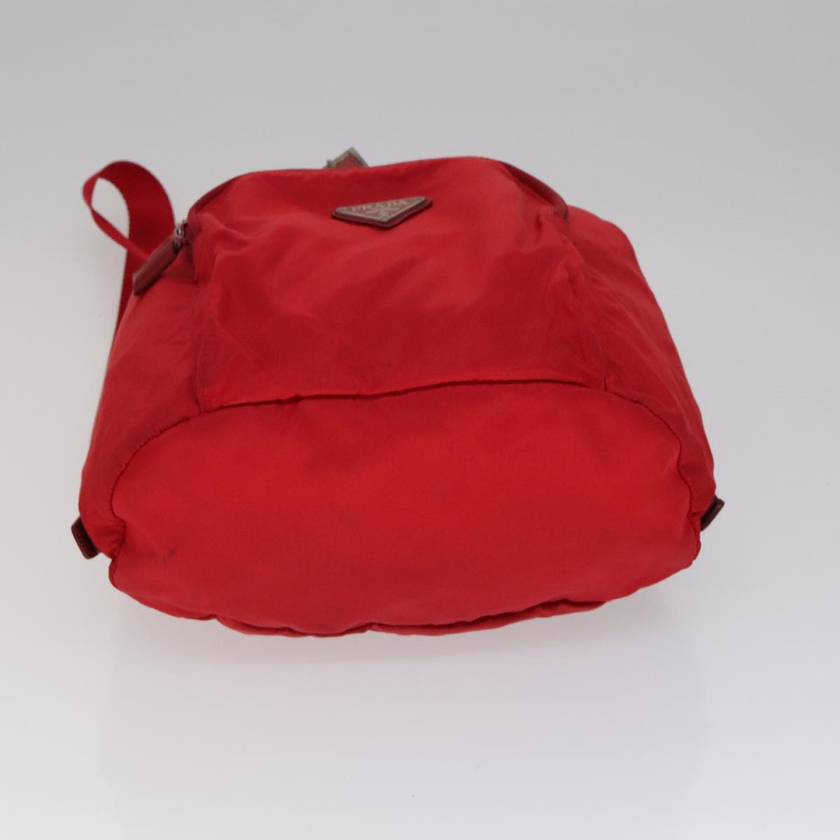 PRADA Backpack Nylon Red Auth ar13087
