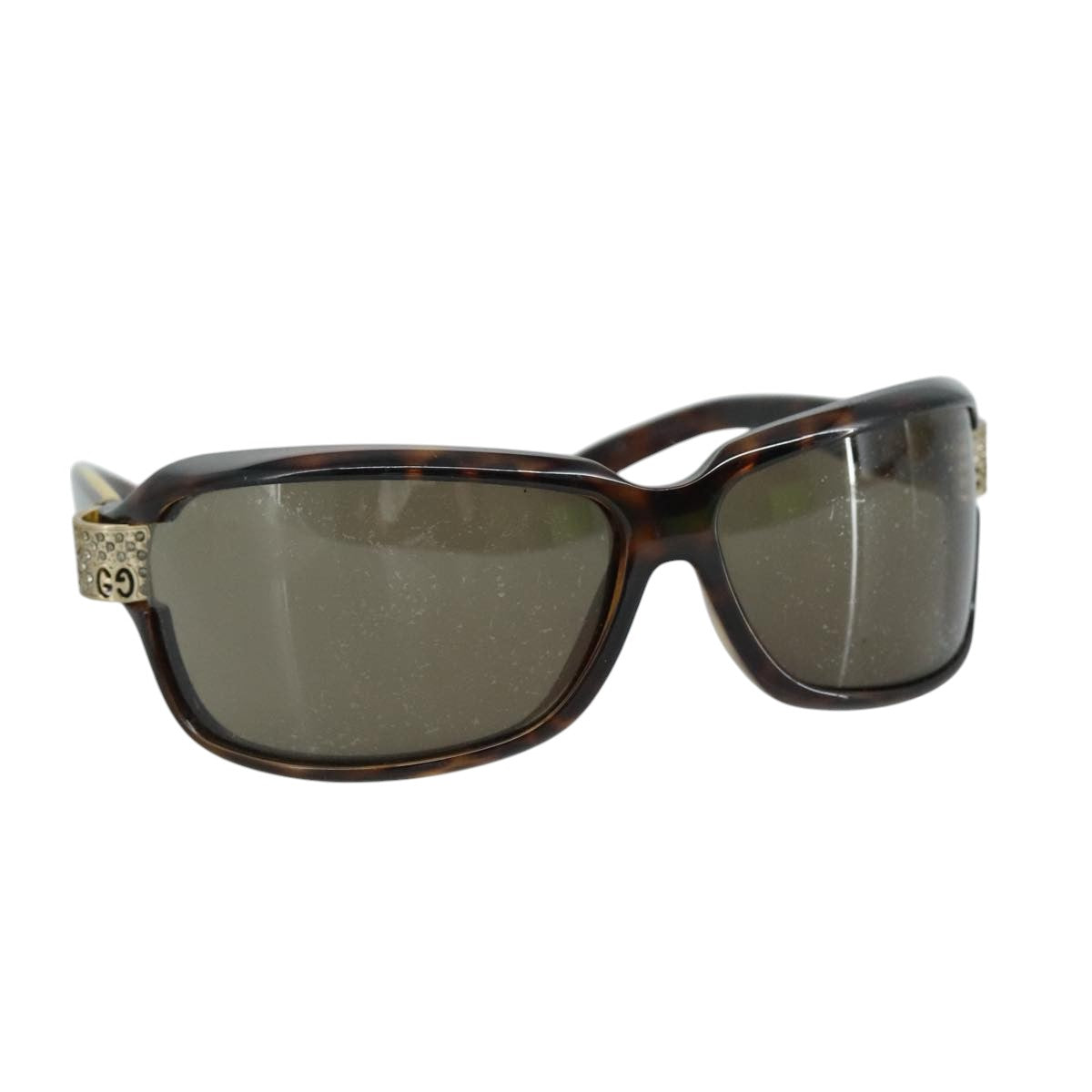 GUCCI Sunglasses plastic Brown Auth ar13104