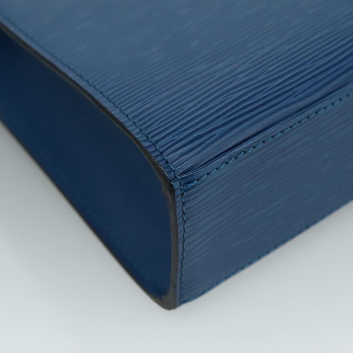 LOUIS VUITTON Epi Malesherbes Hand Bag Blue M52375 LV Auth ar13185