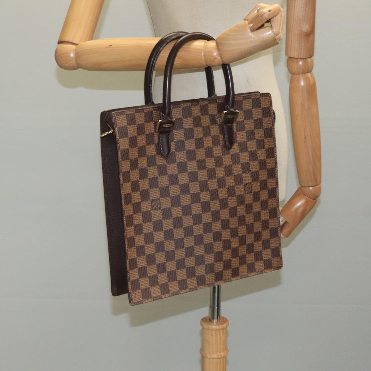 LOUIS VUITTON Damier Ebene Venice GM Hand Bag N51146 LV Auth ar13191