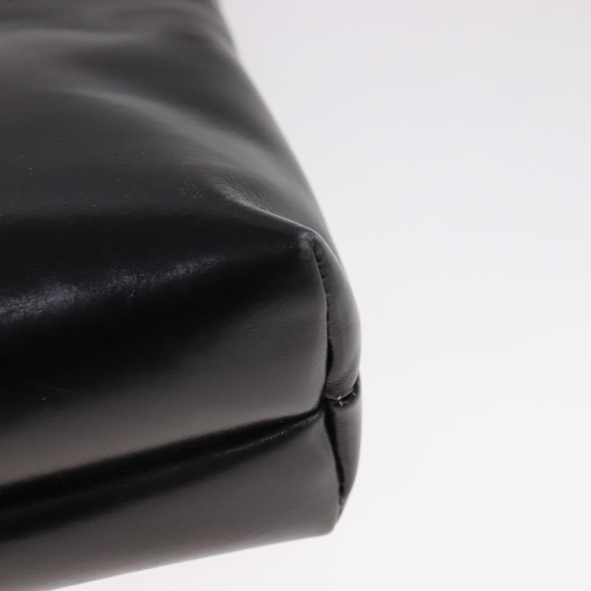 Salvatore Ferragamo Vala Shoulder Bag Leather Black Gold Auth ar13206