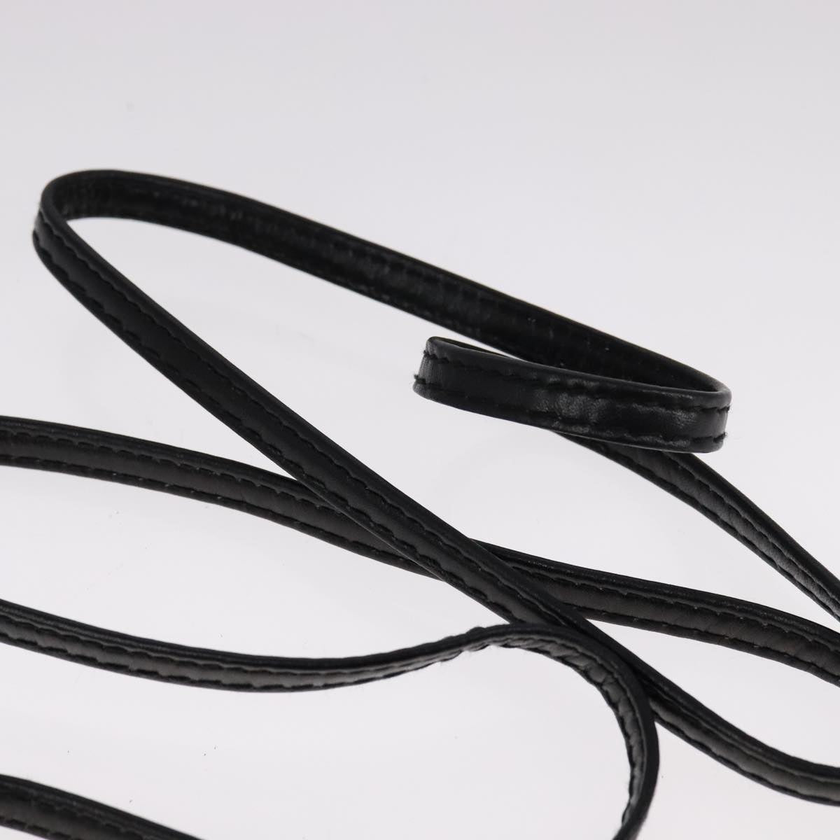 Salvatore Ferragamo Vala Shoulder Bag Leather Black Gold Auth ar13206