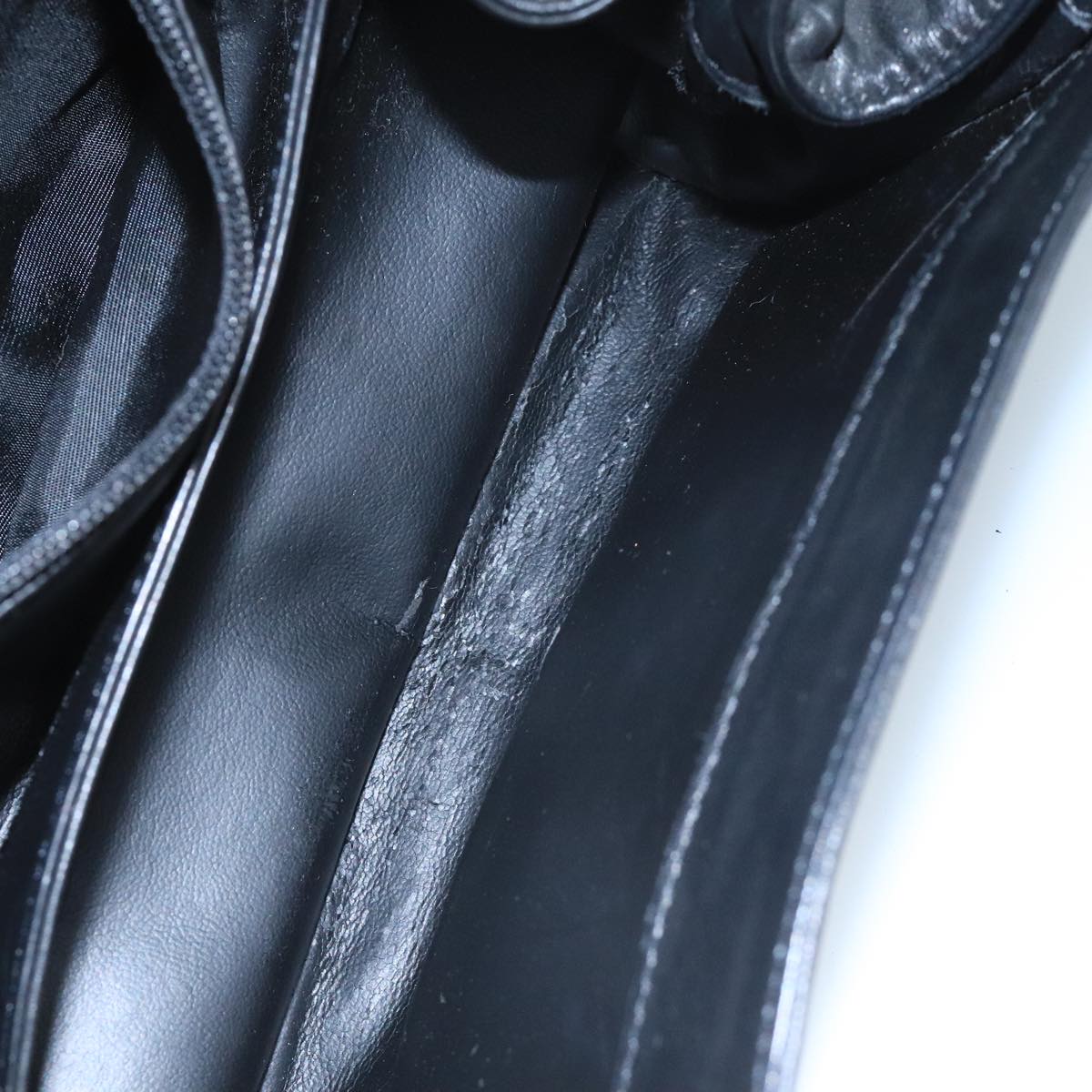 LOEWE Shoulder Bag Leather Black Auth ar13208