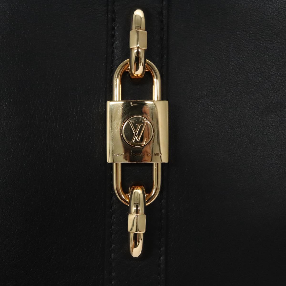 LOUIS VUITTON Rendezvous Shoulder Bag Leather Black M57743 LV Auth ar13279A