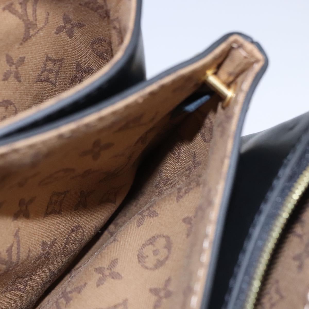 LOUIS VUITTON Rendezvous Shoulder Bag Leather Black M57743 LV Auth ar13279A